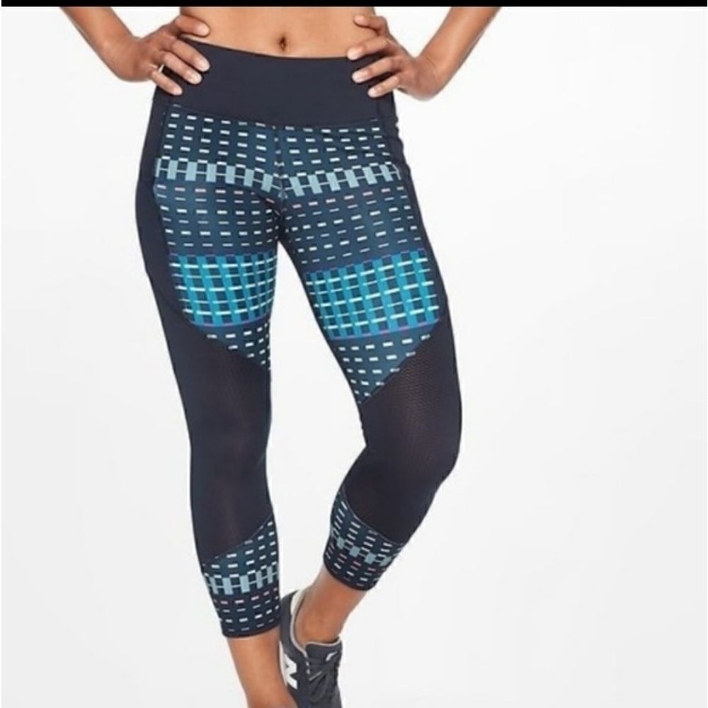 Athleta Blue Timeless Contender Leggings Medium